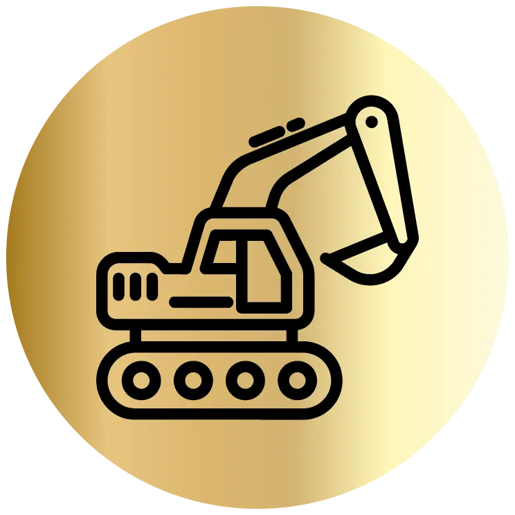 Excavator for demolition work with bucket attachment at construction site.